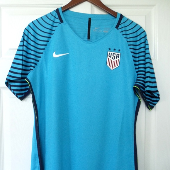 Nike Tops Nike Soccer Usa National Team Jersey Blue Womens Poshmark